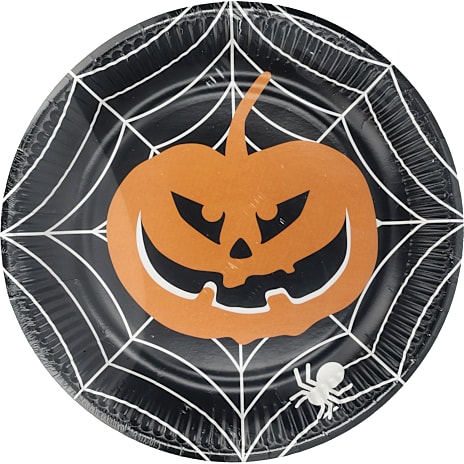 Halloween Paptallerkener Sort