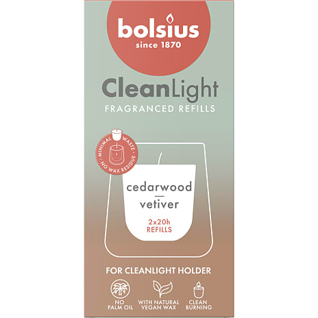 Bolsius Cleanlight Refill Cedarwood