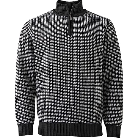 VRS Herre Halfzip Strik Str. M Sort