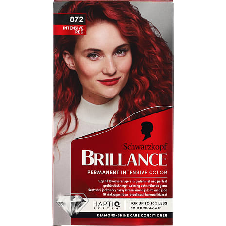 Schwarzkopf Permanent Hårfarve 872 Intense Red Med Serum