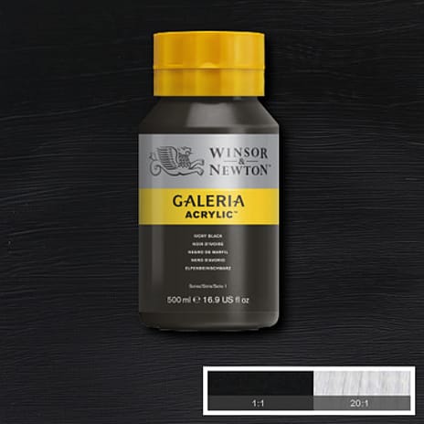 Winsor & Newton Galeria Akrylmaling Ivory Black