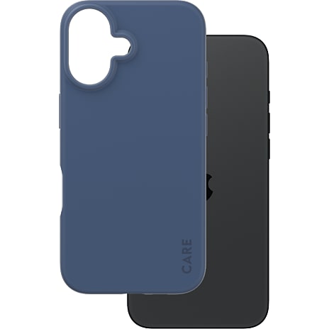 CARE by PanzerGlass iPhone 16 Cover Blå