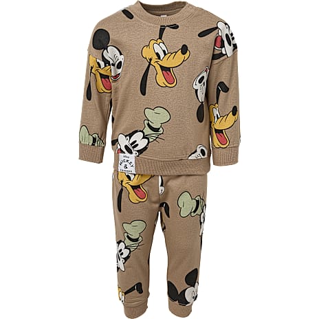 Mickey and Friends Sweatsæt Str. 98/104 Brun