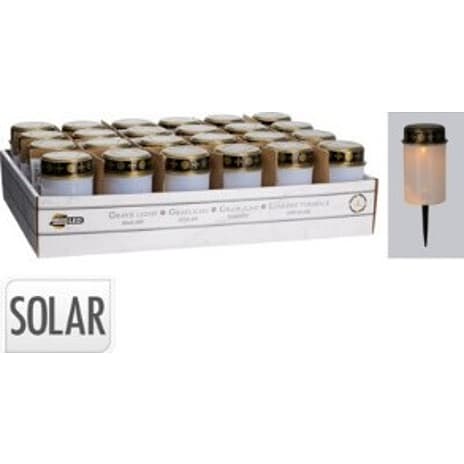Gravlys med indbygget solcelle 1 stk.