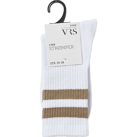 VRS Dame Tennisstrømper Str. 35/38 Hvid