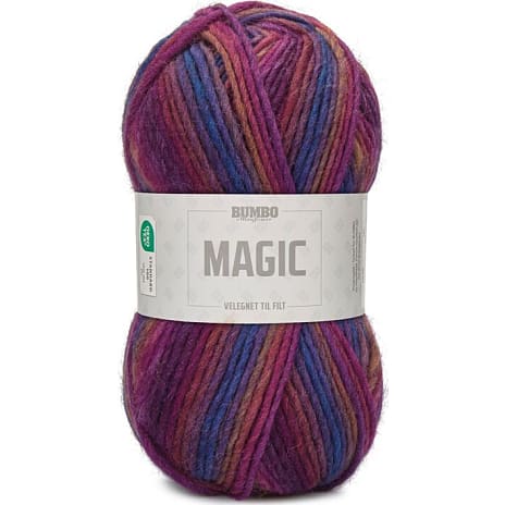 Bumbo By Mayflower BUMBO Magic uldgarn - lilla, violet, blå, gul 902 1 stk.