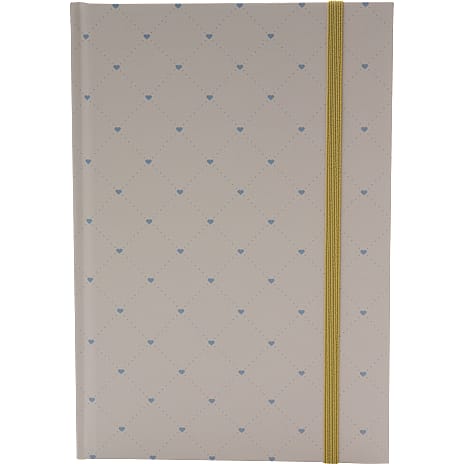 Danpen Notesbog A5 Hjerte/rose