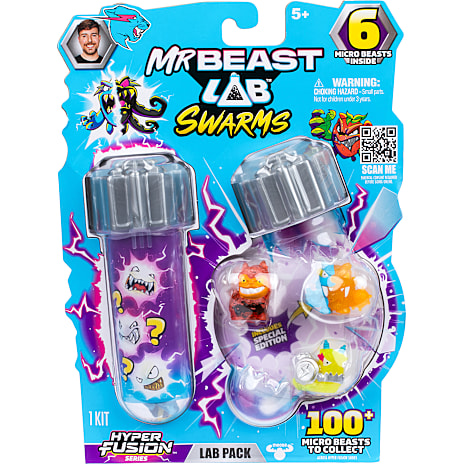 Mr. Beast Lab Swarms Fusion Figur 6-pak Assorteret