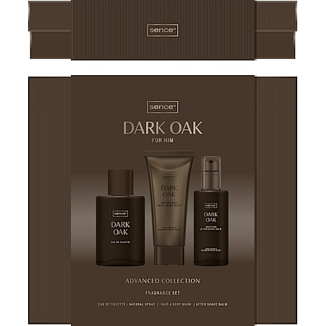 Sence Dark Oak gaveæske m. Eau de Toilette, body wash og aftershave