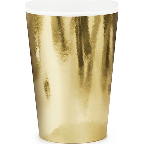Andre Mærker Papkrus 22 cl 6-pak - guld 6 stk.
