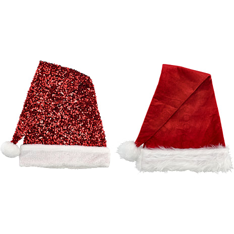 Julefryd lang nissehue L 75 cm - flere varianter - assorteret 1 stk.