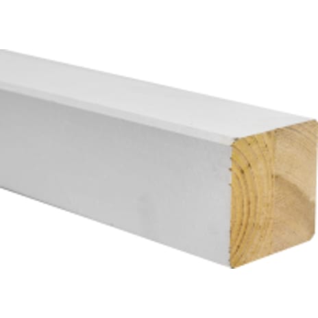 Nordic Fence Omlimet Stolpe Hvid