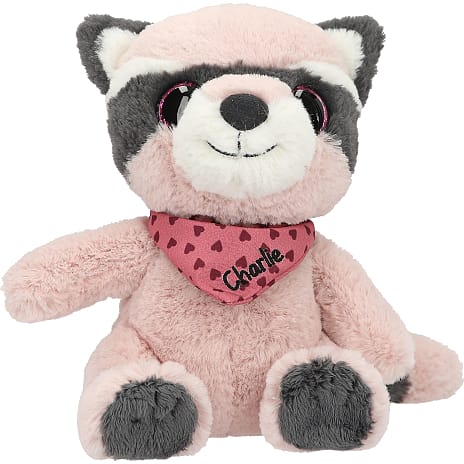 Snukis Charlie Vaskebjørnebamse, svag rosa