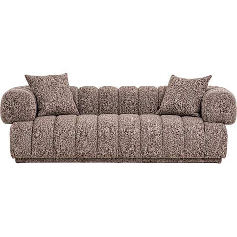 HN Aurora 3 Personers Sofa Inkl. 2 Puder Brun