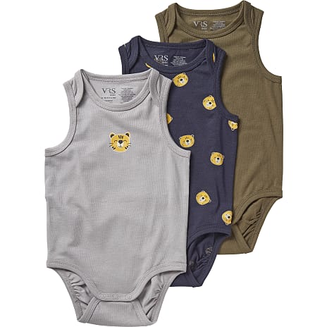 VRS Baby 3-Pak Body Str. 98 Multifarvet