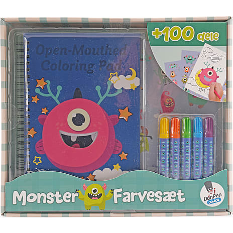 DanPen Junior Play Notebog Farvesæt Monster