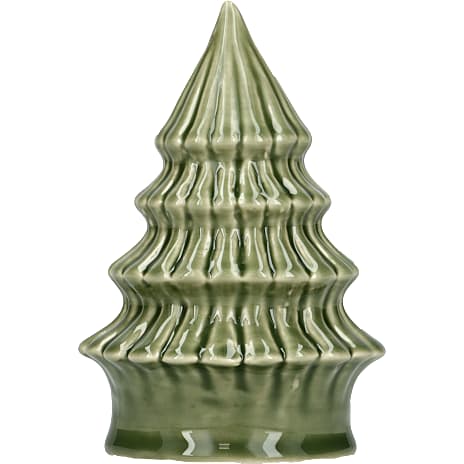 Porcelænsjuletræ Højde 15 cm Grøn
