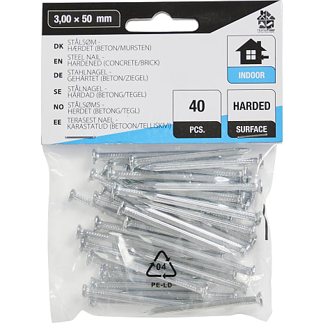 HomeFixer stålsøm 3x50 mm 40 stk 1 stk.