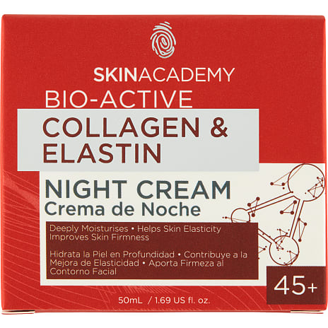 Skin Academy Natcreme med Kollagen og Elastin