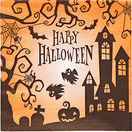 Windsor Halloweenservietter orange/sort