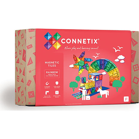 Connetix Magnetic Tiles Regnbue Magnetisk Byggesæt