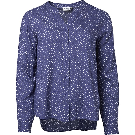 VRS Woman Basic Dame Bluse str. XL Mørkeblå