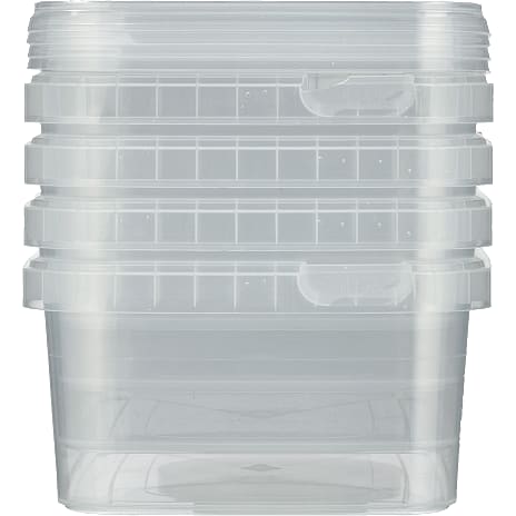 Andre Mærker Condibøtter m/låg - 4-pak (1200ml) 1 stk.