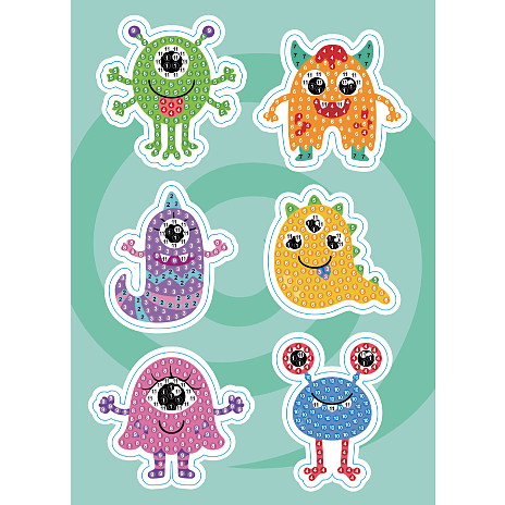 1Conzept Diamond Art Stickers 13x18 cm Monster