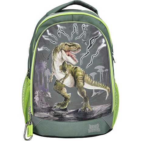 Dino World skoletaske med refleks - T-Rex 1 stk.