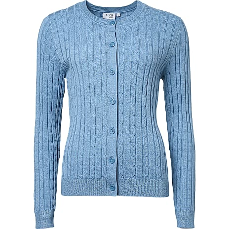 VRS Dame Cardigan Str. 2XL Blå