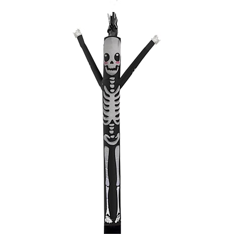 Halloween Oppusteligt Skelet 243 cm Sort