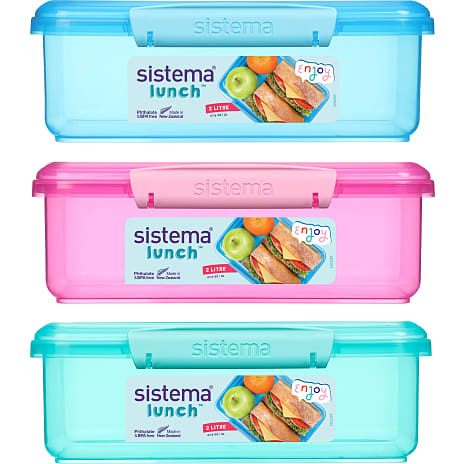Sistema Lunch Madkasse 2 Liter Assorteret