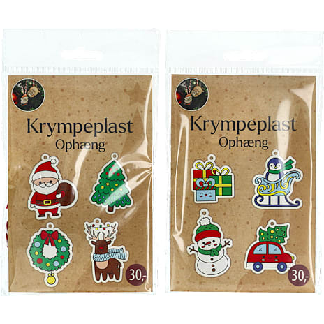 Krympeplast Ophæng 4-pak Assorteret