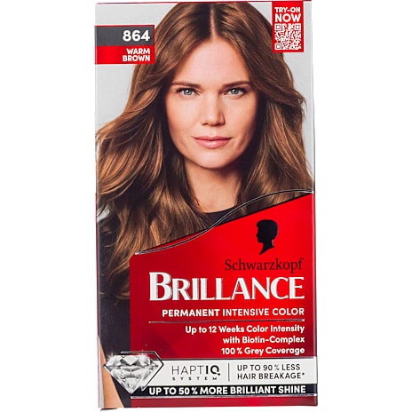 Schwarzkopf Intensive Color permanent hårfarve 864 Warm Brown 1 stk.