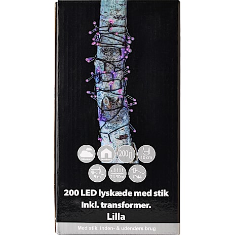 Halloween Lyskæde med 200 LED-lys Lilla