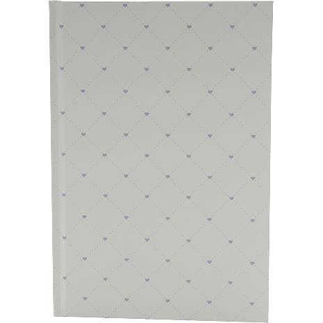 Danpen Notesbog A5 Hjerter/off White