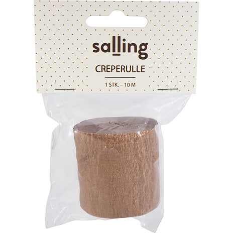 Salling creperulle L: 10 meter - Metallic rosegold 1 stk.