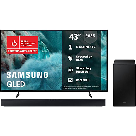 Samsung TQ43Q7F TV + HW-B46CF Soundbar