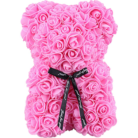 Lyserød Rose Bamse 28 cm