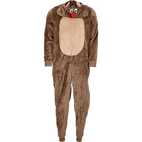 VRS herre rensdyr heldragt str. XL - beige