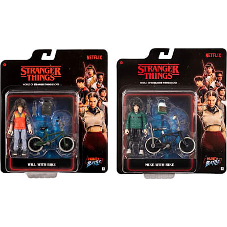 Stranger Things Figur med Cykel, Assorteret