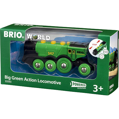 BRIO Stort Grønt Lokomotiv B/O 33593