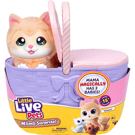 Little Live Pets Mama Surprise kat med tre killinger