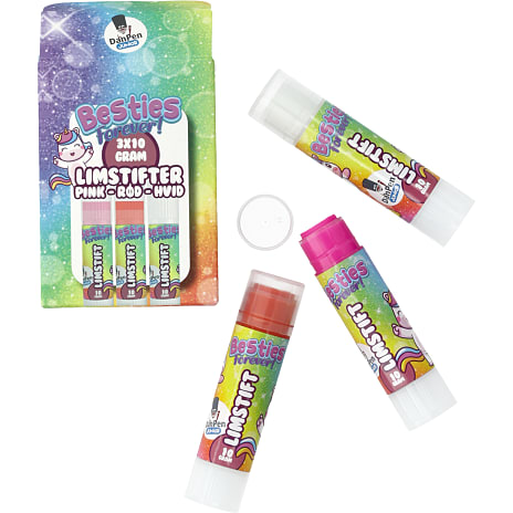 Danpen limstift 3-pak - pink/rød/hvid 1 stk.