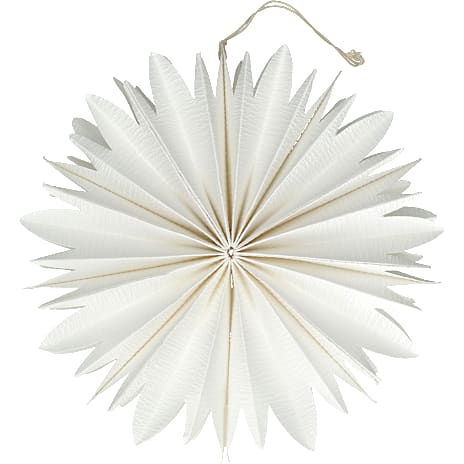 Julefryd Papir Dekorationsstjerne Diameter 25 cm Hvid