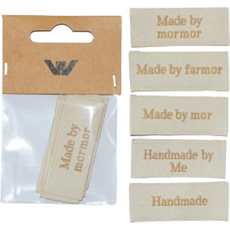 Label Made by Mærker 5-pak