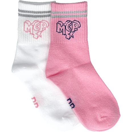MGP Børne Tennisstrømper Str. 31-34 Pink/Hvid