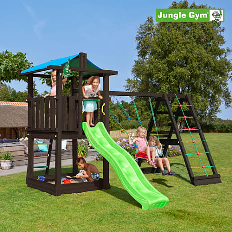 Jungle Gym Hut legetårn med climb sort uden slide