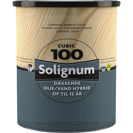 Solignum Cubic 100 dækkende træbeskyttelse 5 liter - grøn umbra 5000 ml