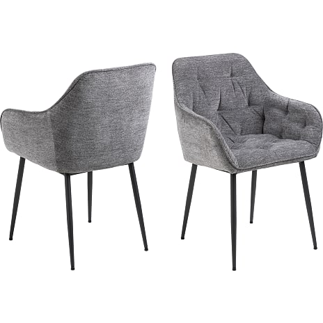 AC Design Furniture Brooke Spisebordsstol Med Armlæn Antracit